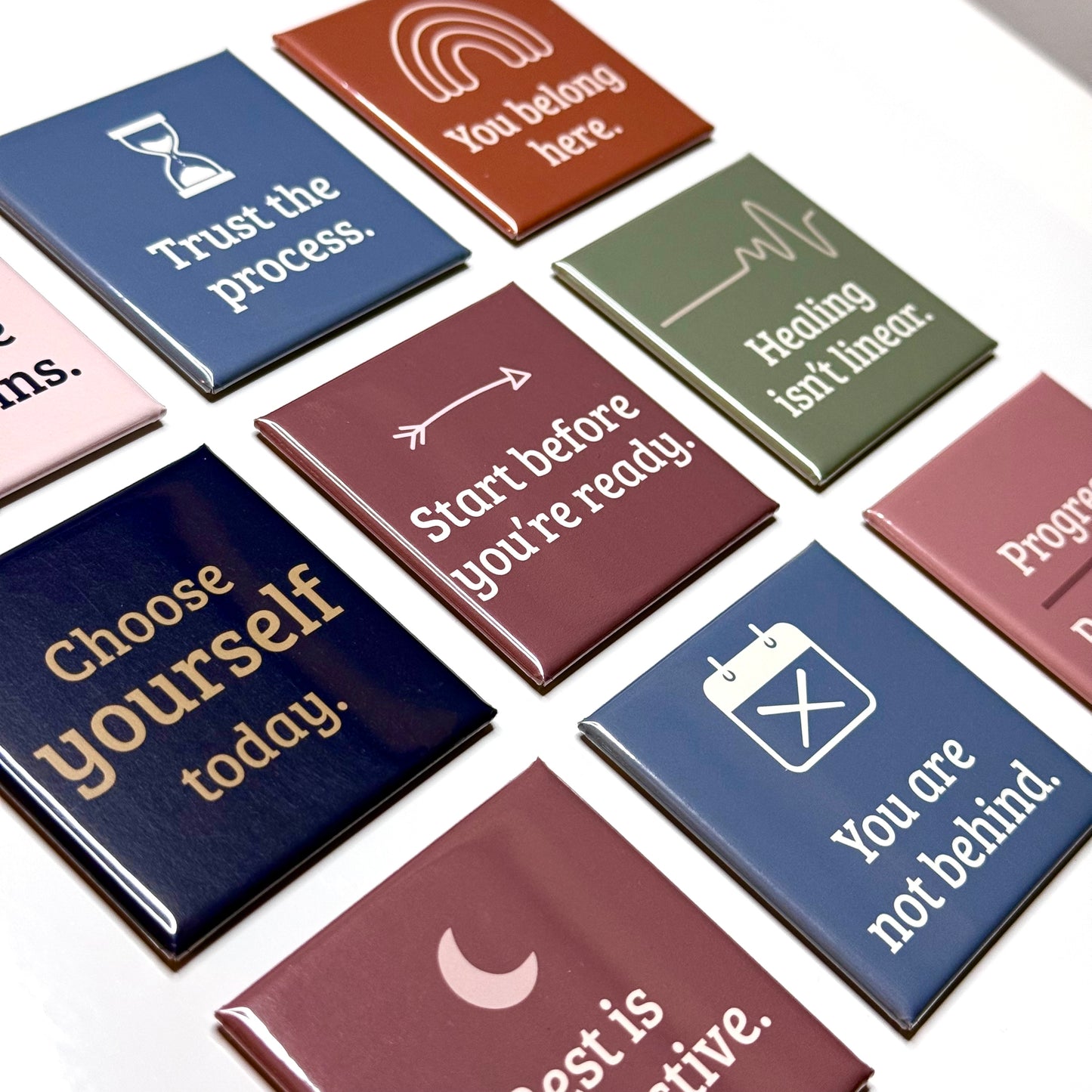 Daily Encouragement Magnet Set | Pre-Designed 2×2" Magnets